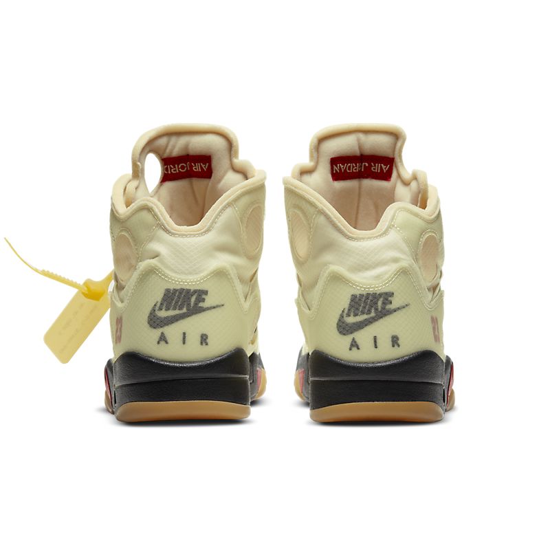 Tênis Nike Air Jordan 5 Off-White Sail