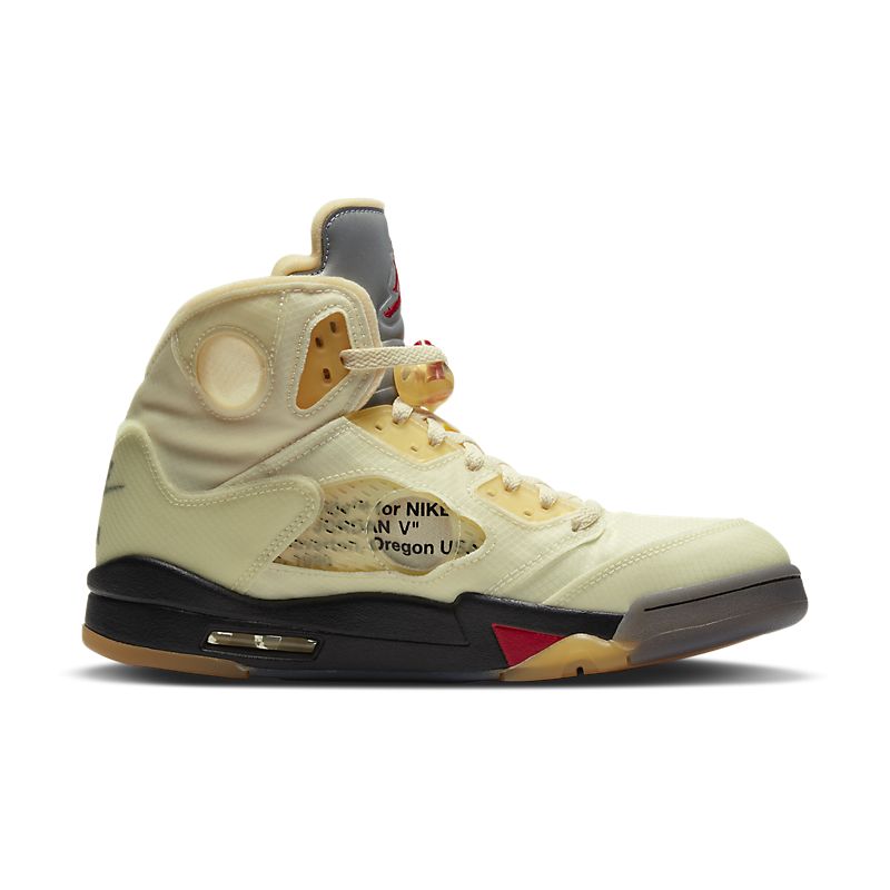 Tênis Nike Air Jordan 5 Off-White Sail