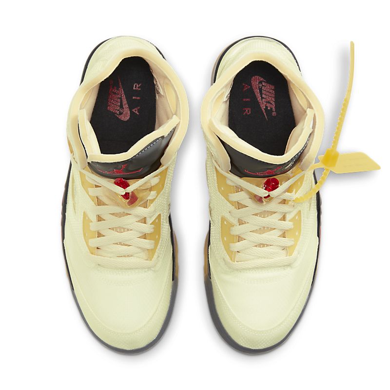 Tênis Nike Air Jordan 5 Off-White Sail