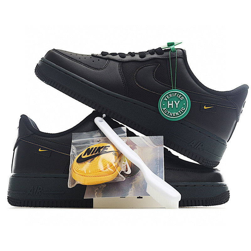 Tênis Nike Air Force 1  Low '07 'Black University Gold'