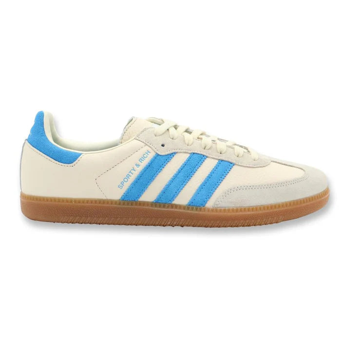 Tênis Adidas Samba x Sporty & Rich OG Cream Blue