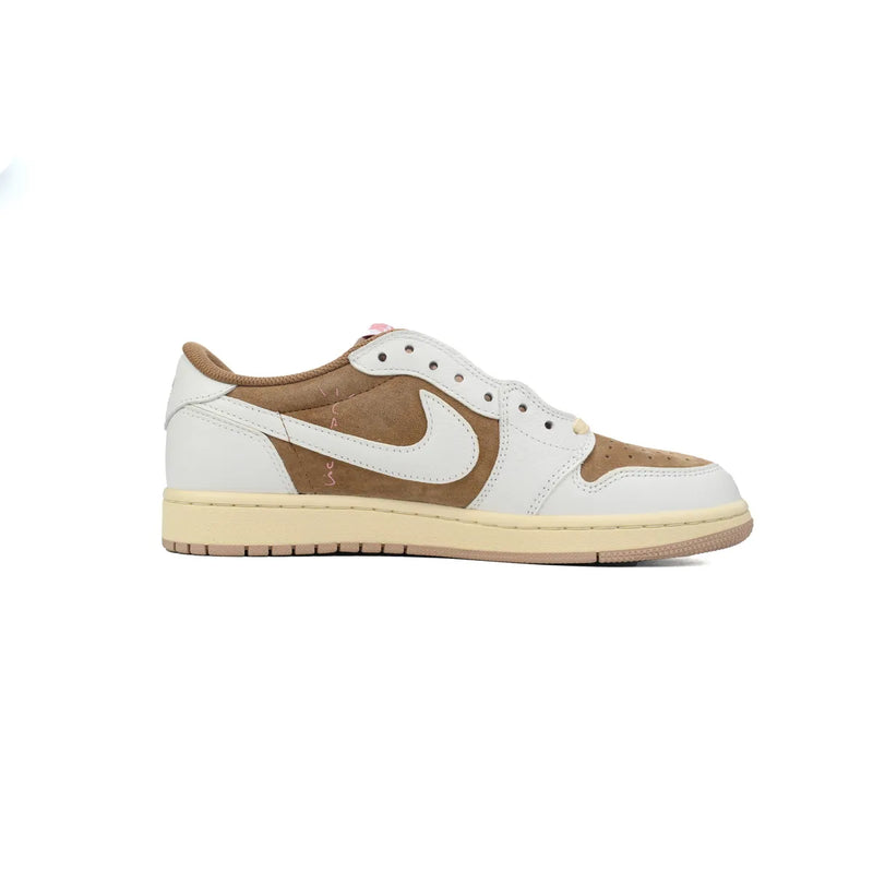 Tênis Nike Air Jordan 1 Low x Travis Scott Sail Shy Pink