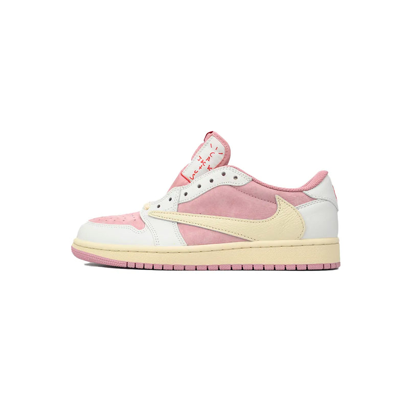 Tênis Nike  Air Jordan 1 Low x Travis Scott White Pink