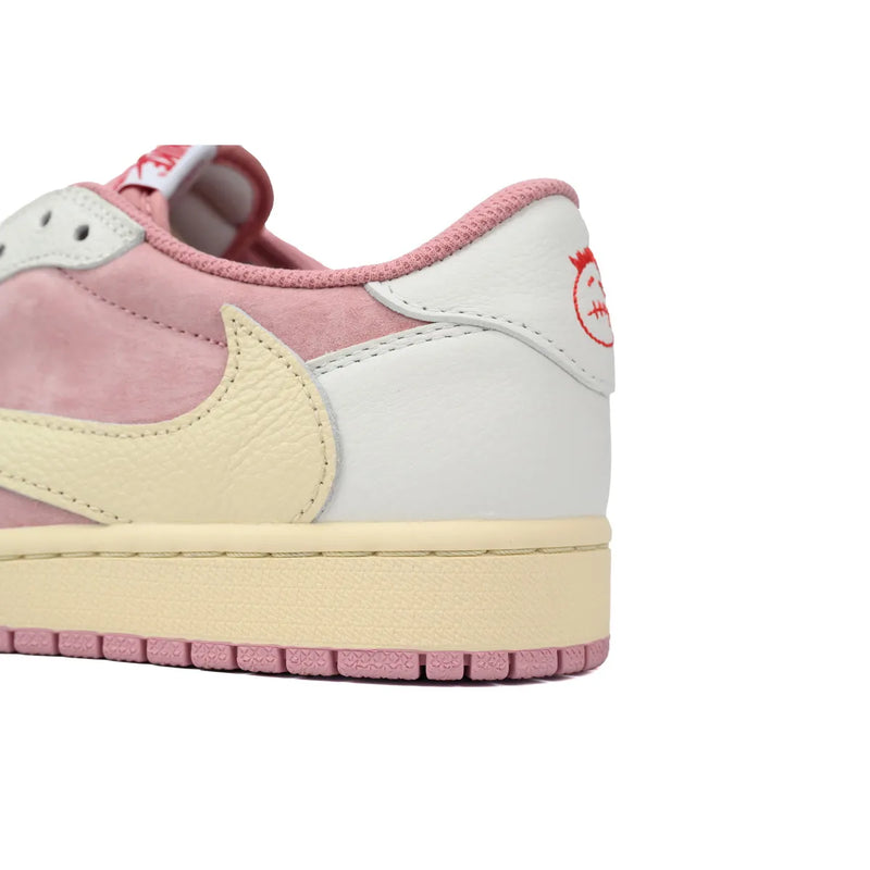 Tênis Nike  Air Jordan 1 Low x Travis Scott White Pink