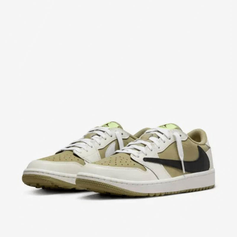 Tênis Nike Air Jordan x Travis Scott Gol Neutal Olive