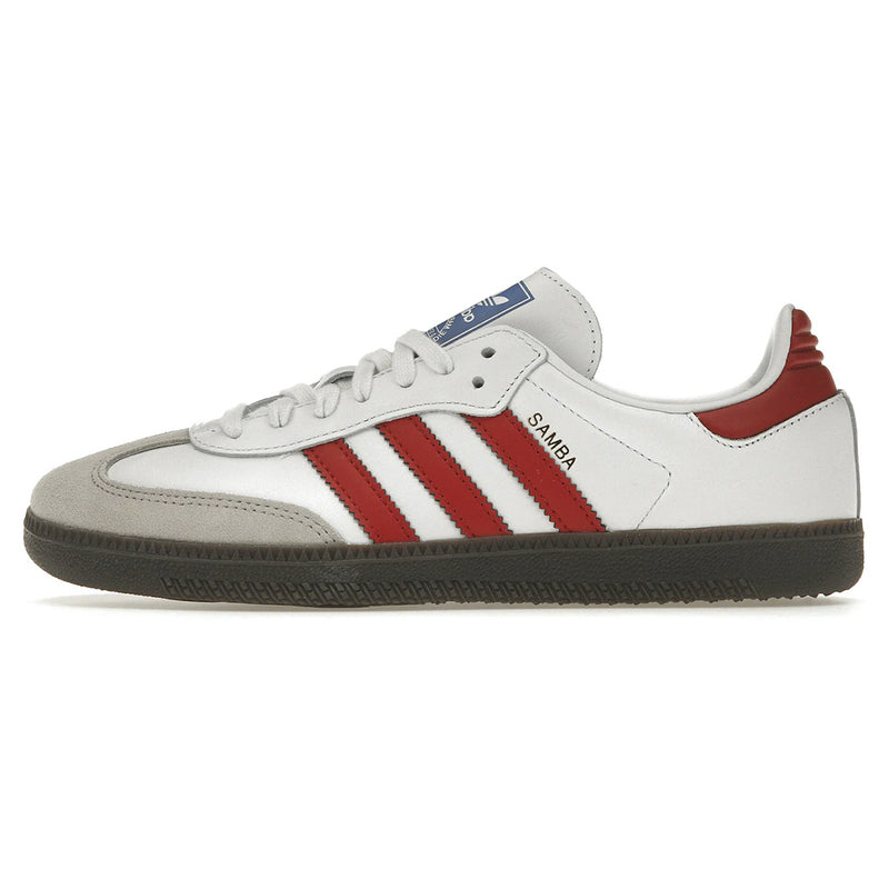 Tênis Adidas Samba OG White Scarlet